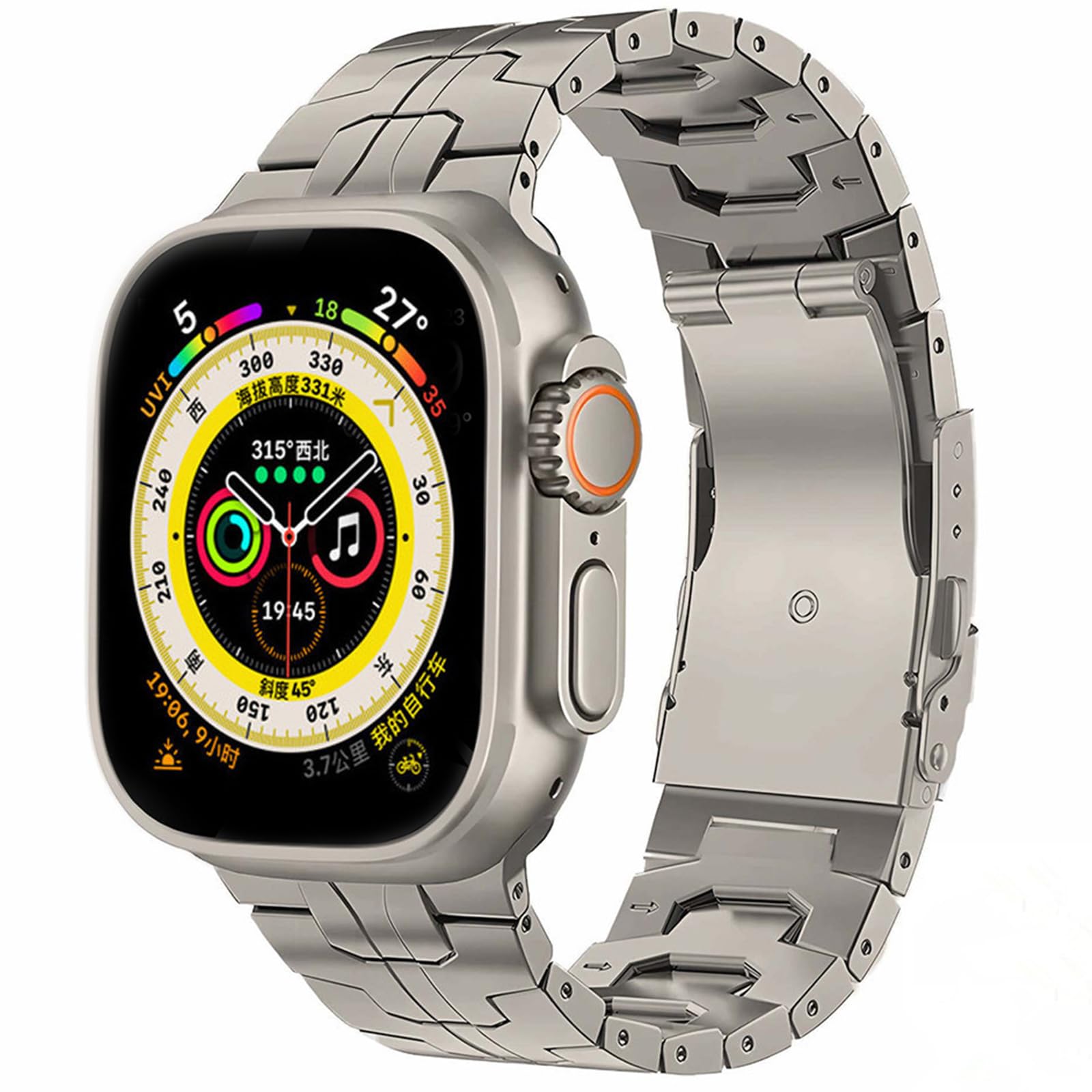 Amazon.co.jp: [GYOKUYU] 高級チタン金属バンド」For Apple Watch